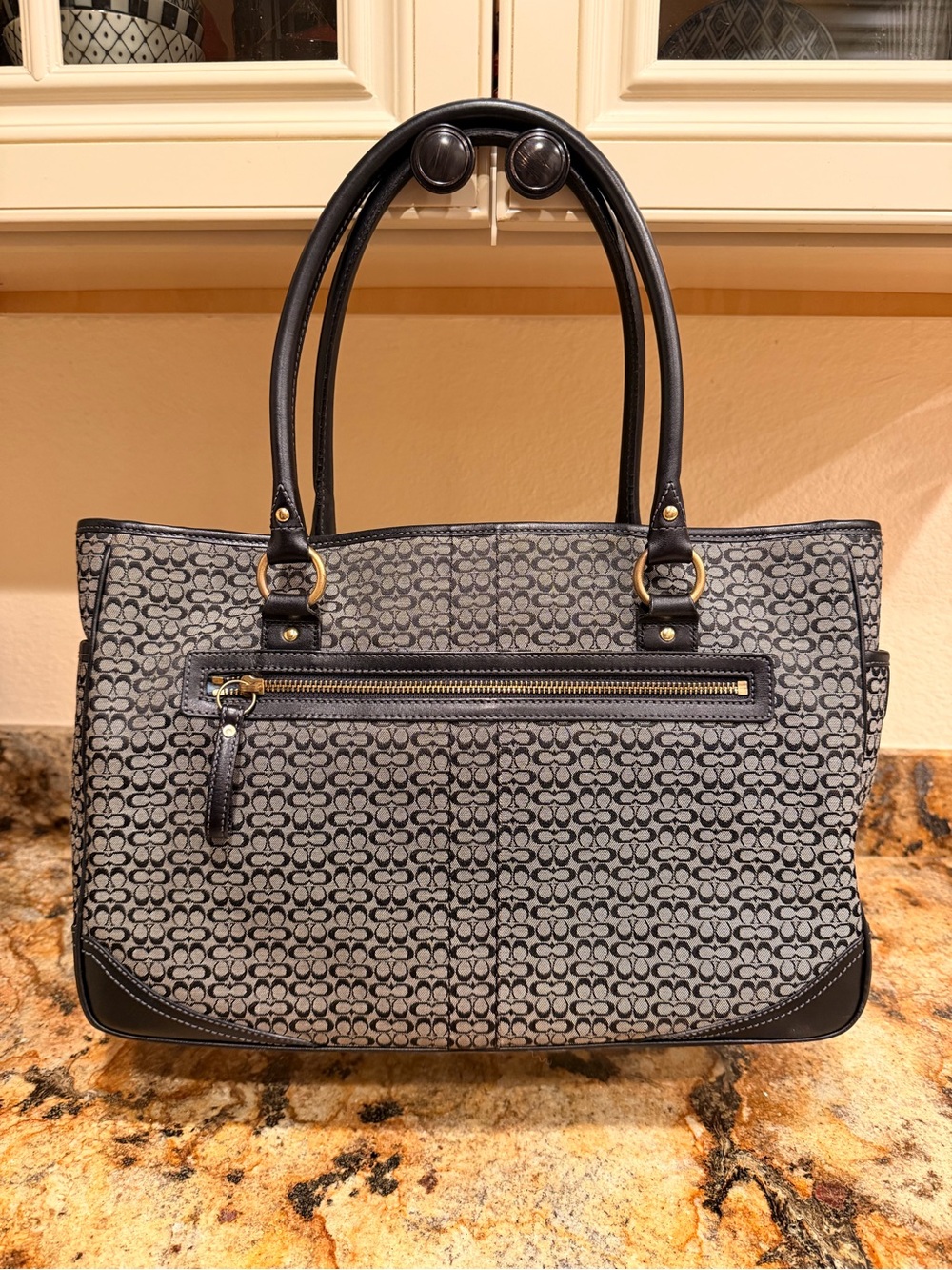 Coach y2k Signature Canvas Work Tote 5376 - Picture 2 of 9